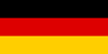 Flagge Deutschlands (oberes Drittel schwarz, mittleres Drittel rot, unteres Drittel goldgelb)