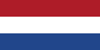 Flagge der Niederlande (oberes Drittel rot, mittleres Drittel weiß, unteres Drittel blau)