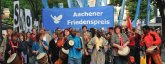 Peace demonstration on Anti-War Day Peace demonstration on Anti-War Day at the Elisenbrunnen in Aachen.