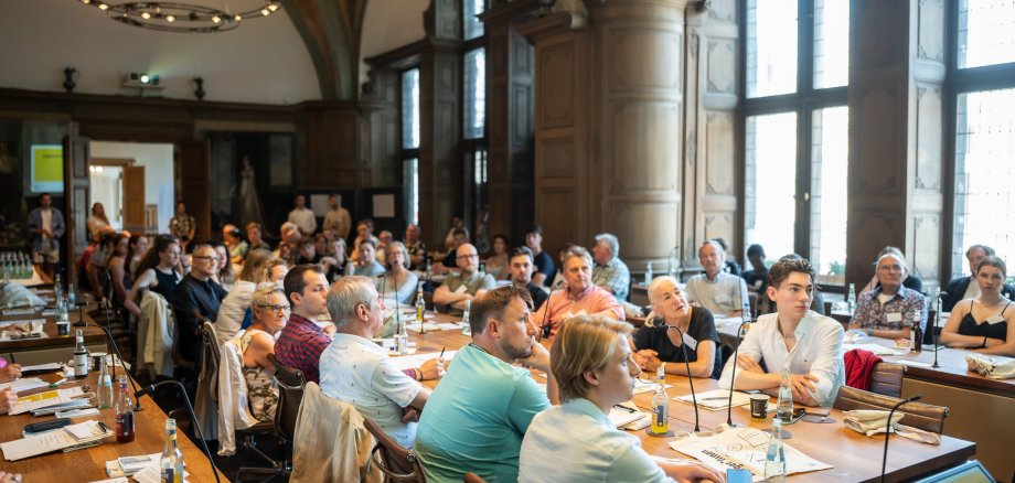 Kickoff for the 2025 Citizens' Assembly Members of the Citizens' Council at the kickoff event in the council chamber