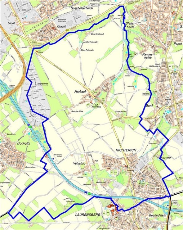 Map for district 9 "Richterich"