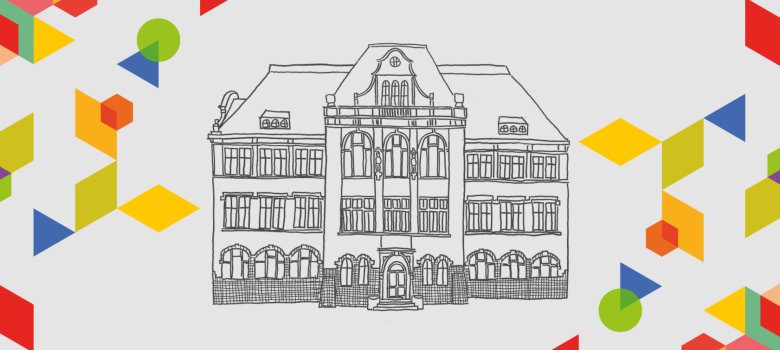 A drawing of the music school