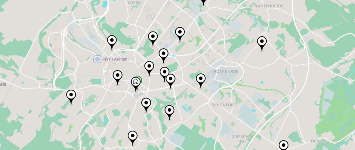 Map cargo bike rental Map cargo bike rental