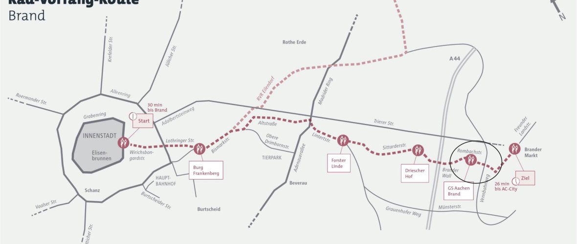 Image Cycling priority route Brand Plan