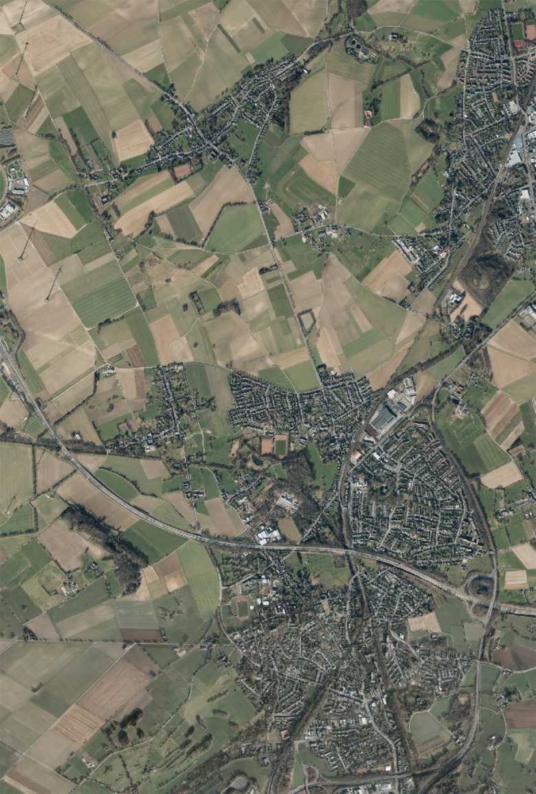 Aerial view of Richterich and the surrounding area