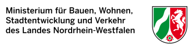 Logo of the Ministry of Building, Housing, Urban Development and Transport of the State of North Rhine-Westphalia