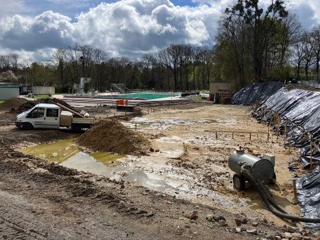 Start of the shell construction