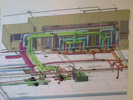 Construction plan of an outdoor pool