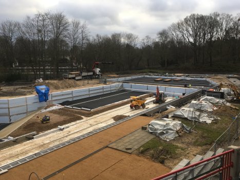 Construction site overview