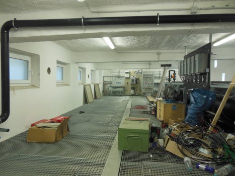 The renovated filter house from the inside.