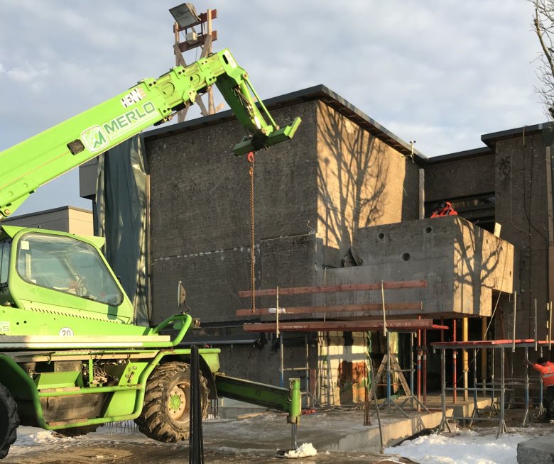 The existing balcony will be demolished.