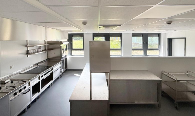 Cooking area of the interim guard