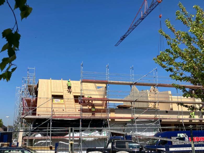 Transition from pitched roof to dormers