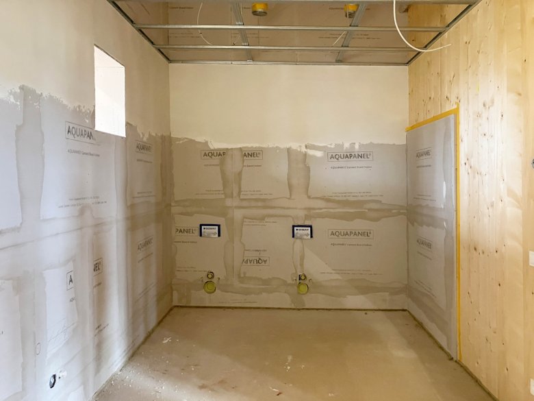 The sanitary facilities have been cleared.