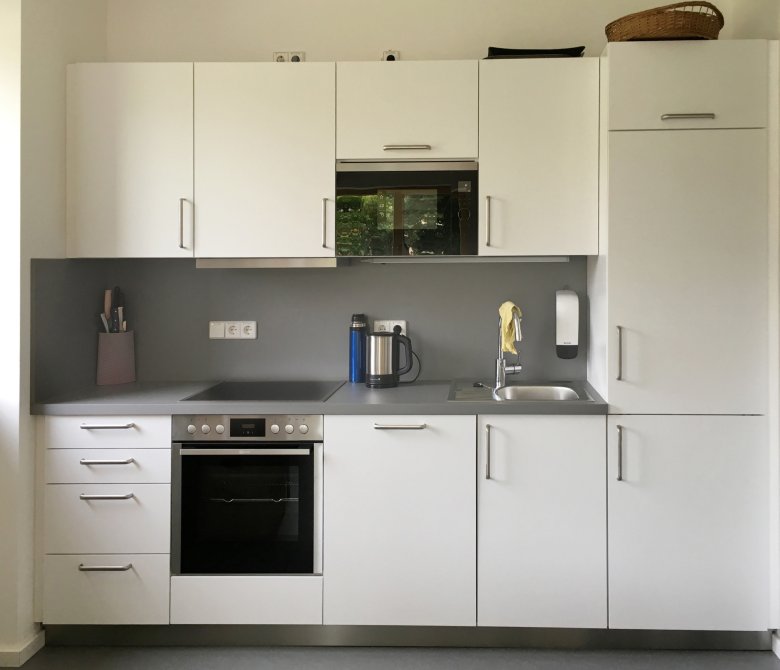 The staff kitchen has been completed.