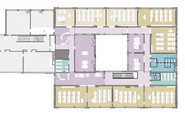 Schematic floor plan