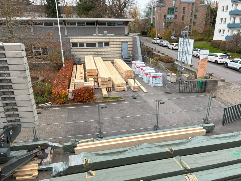 Bearing of the roof beams