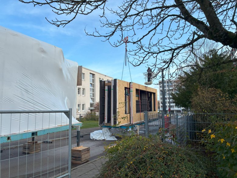 Storage of the wooden panel walls