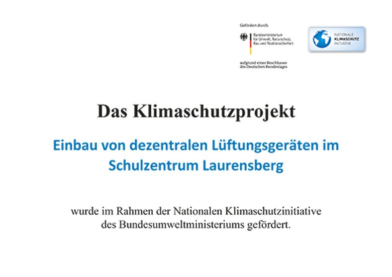 Plaque school center Laurensberg