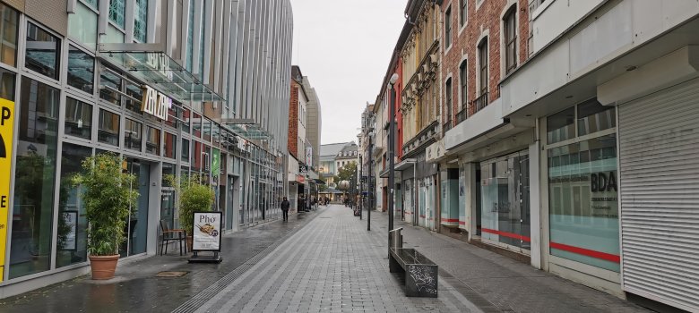 Photo of a pedestrian zone