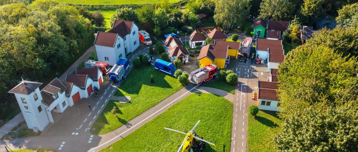 Aerial view of Floriansdorf