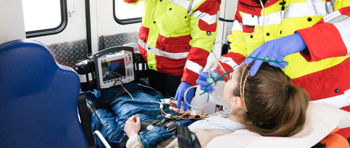 Treatment in the ambulance