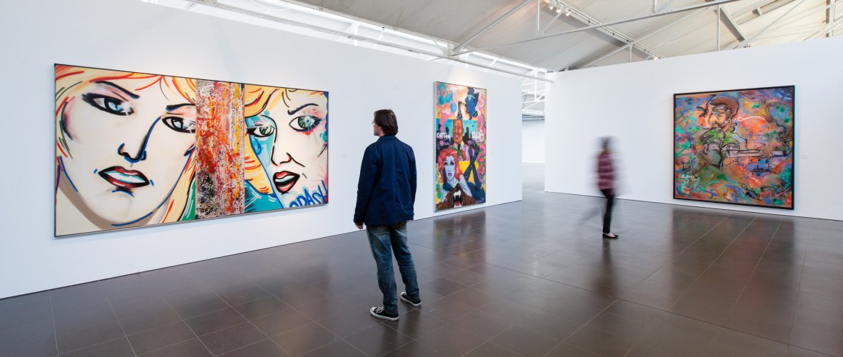 View of the exhibition at the Ludwig Forum for International Art in Aachen. Photo taken on April 30, 2013.