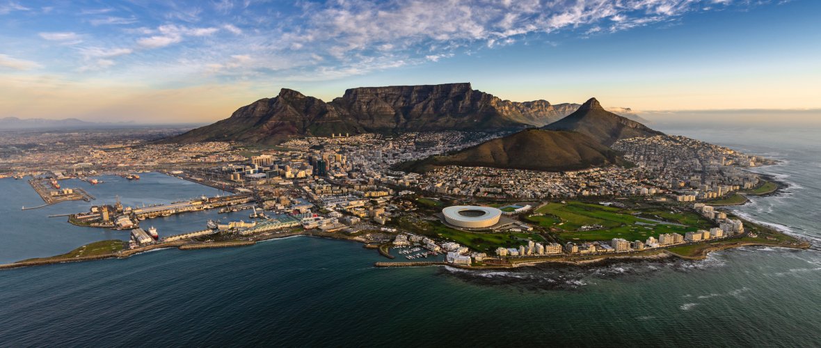 Aerial view of Table Mountain