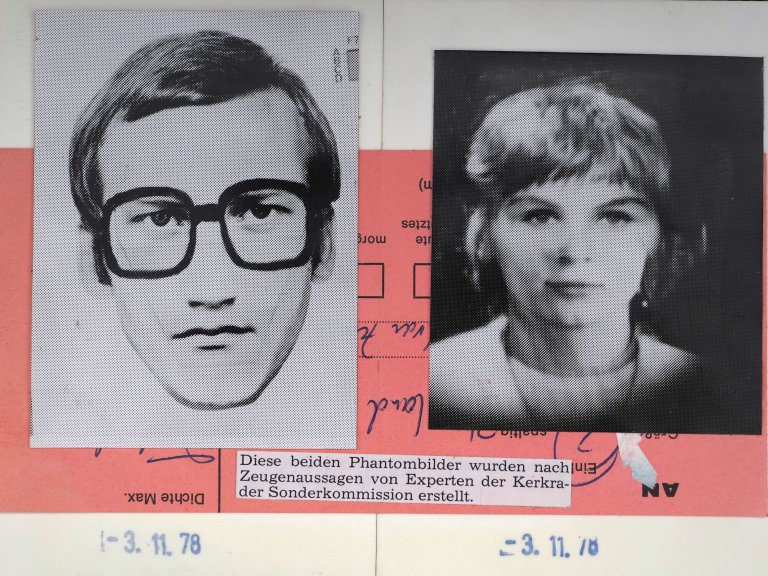 Phantom pictures published after the murder of two Dutch customs officers, 1978