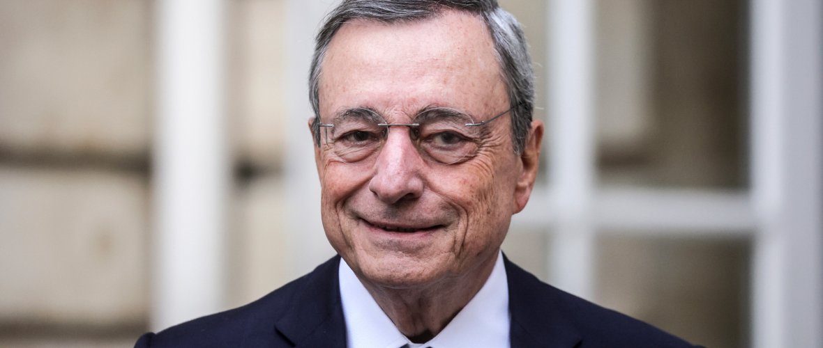 Portrait of Professor Mario Draghi, former President of the European Central Bank and former Prime Minister of the Italian Republic