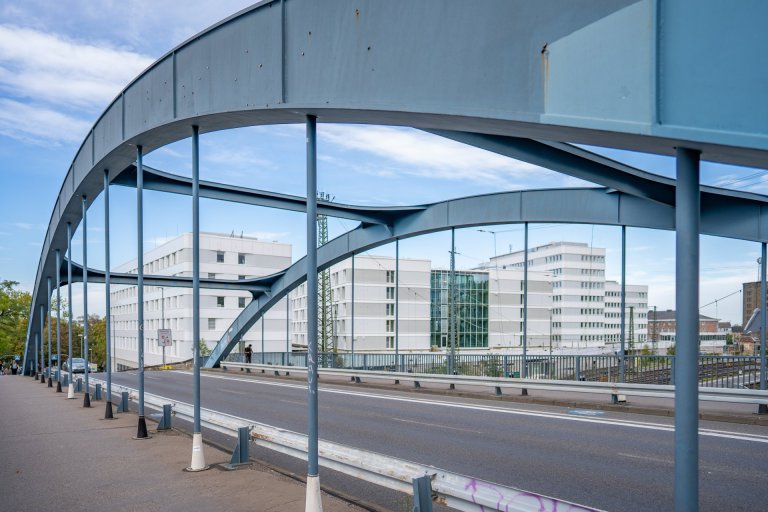 A photo of the Burtscheider Bridge in Aachen