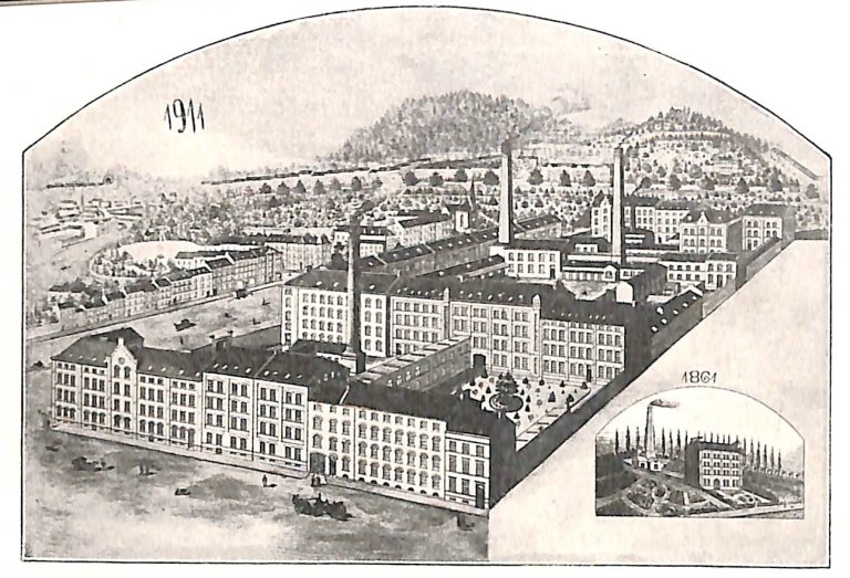 Drawing of the Lammertz Needle Factory from 1911