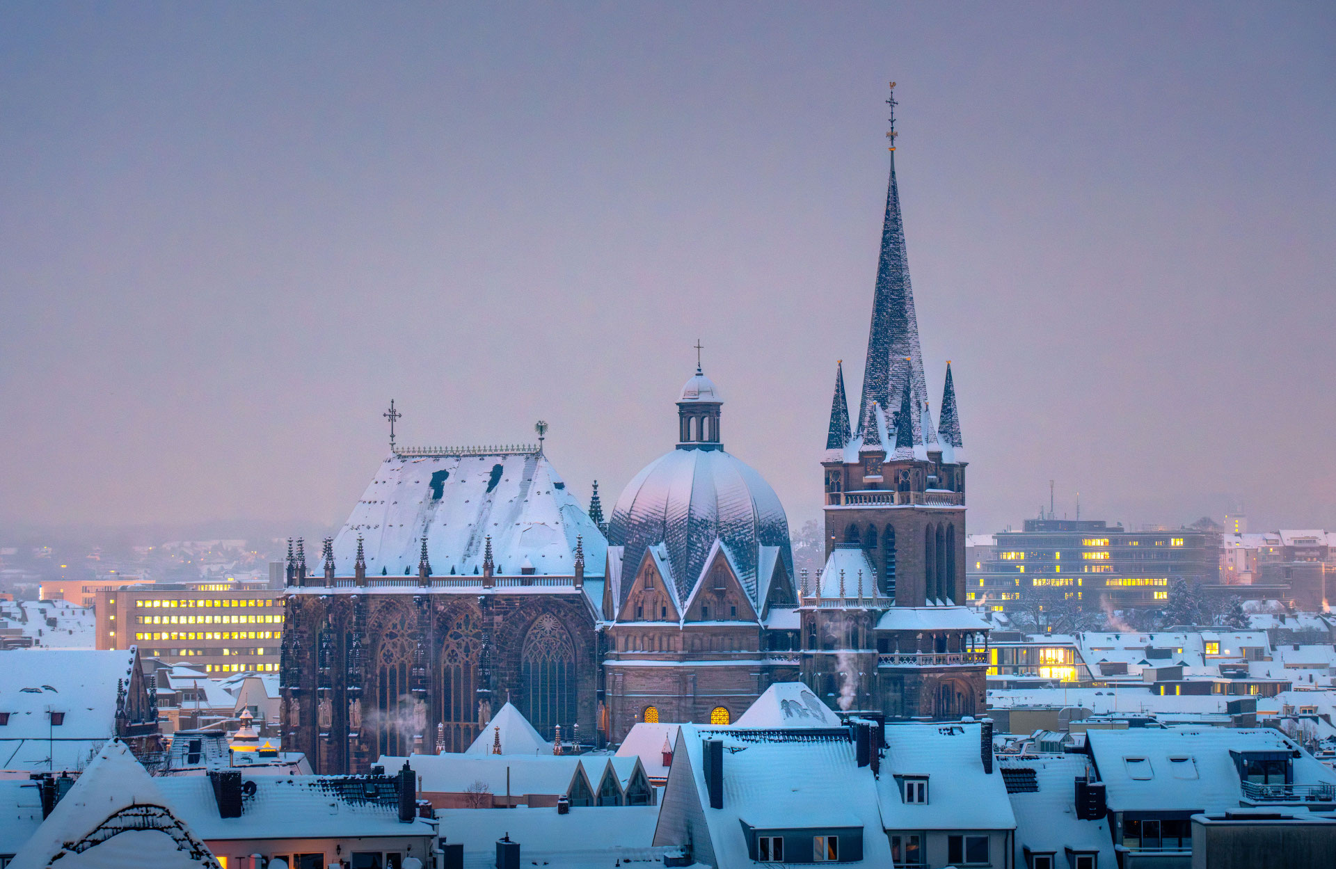 Cathedral with snow