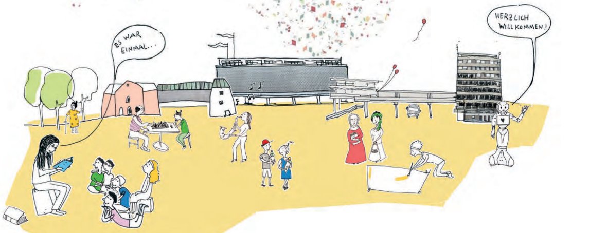 Un dessin sur la maison de la curiosité