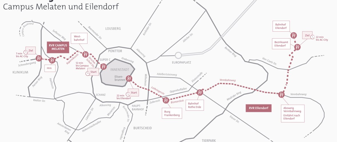 Carte de la RVR Eilendorf