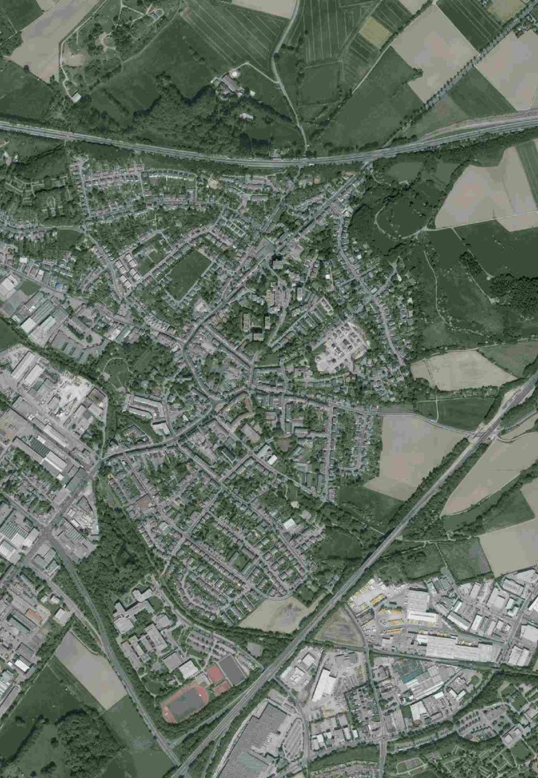 Le quartier de Haaren vu du ciel