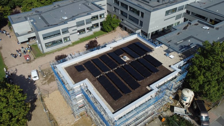 Le montage de l'installation photovoltaïque est terminé.