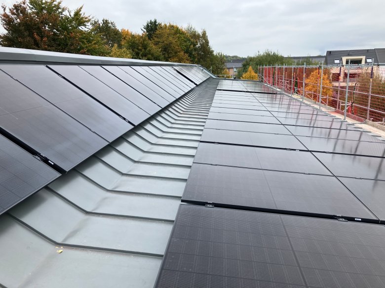 L'installation photovoltaïque est terminée.