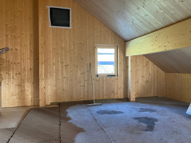 Le remblayage du local technique est réalisé.