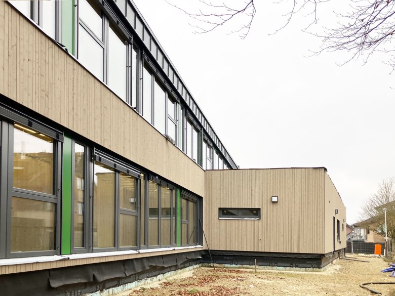 La façade nord après le démontage de l'échafaudage