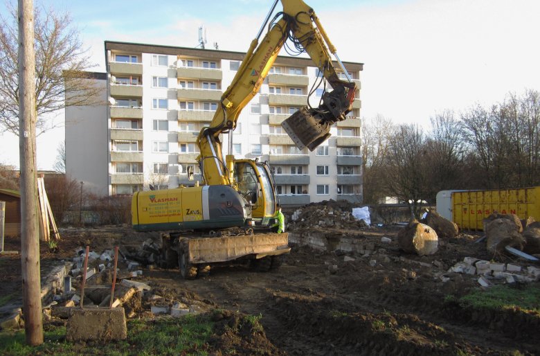 Les travaux de démolition avancent.