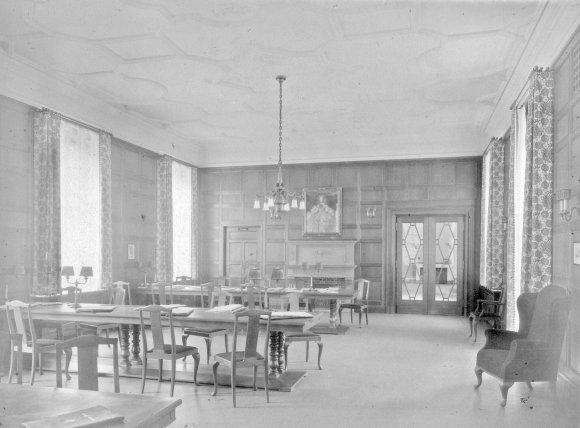 La salle de lecture à l'époque de la construction