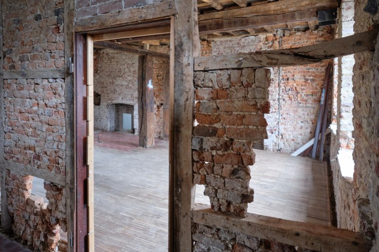 État du manoir après la dépollution.