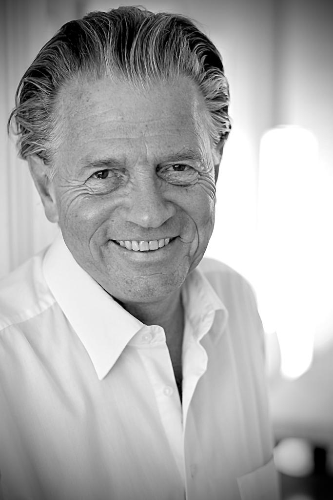 Un portrait en noir et blanc de Daniel Goffart.