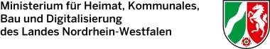Logo Ministerie van regionale identiteit, gemeenschappen en lokale overheid, bouwen en digitalisering van de deelstaat Noordrijn-Westfalen