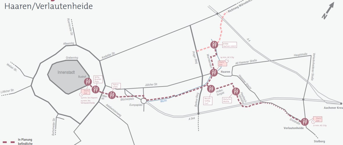 RVR kaart voor Haaren-Verlautenheide