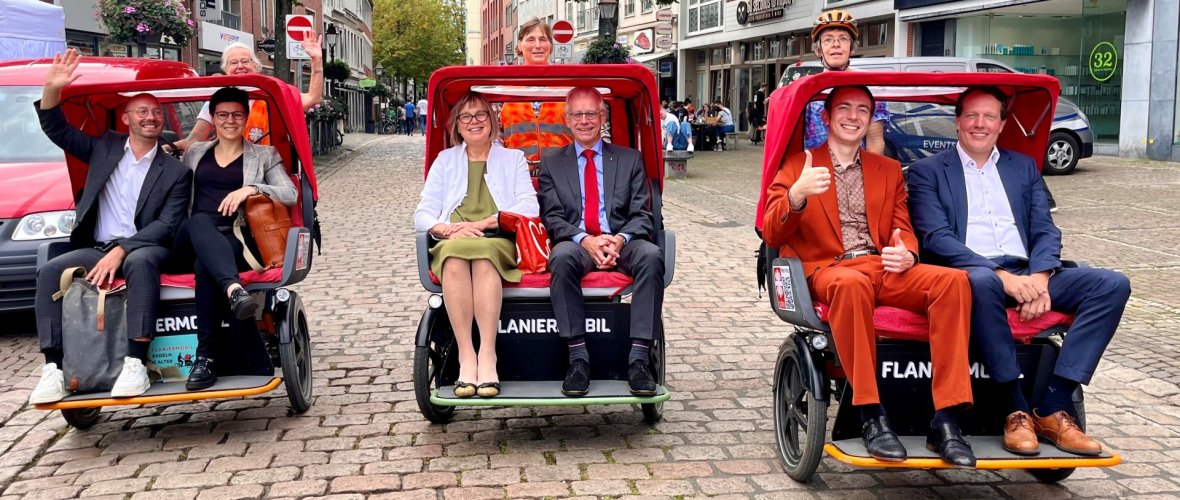 Mobiliteitsspecial met drie riksja's