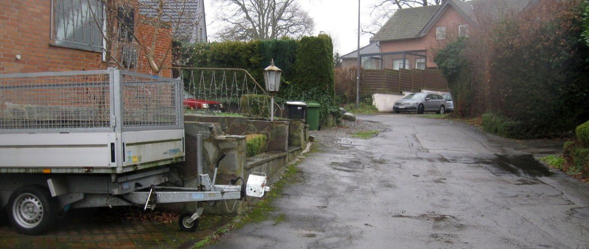 Uitzicht op de Raerener Straße