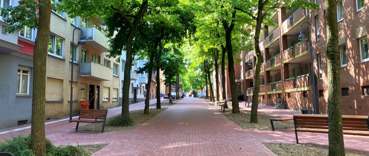 Uitzicht op de Scheibenstrasse Uitzicht op de Scheibenstrasse