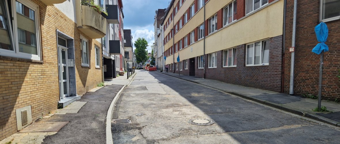 Uitzicht op de Stromgasse – Huidige situatie